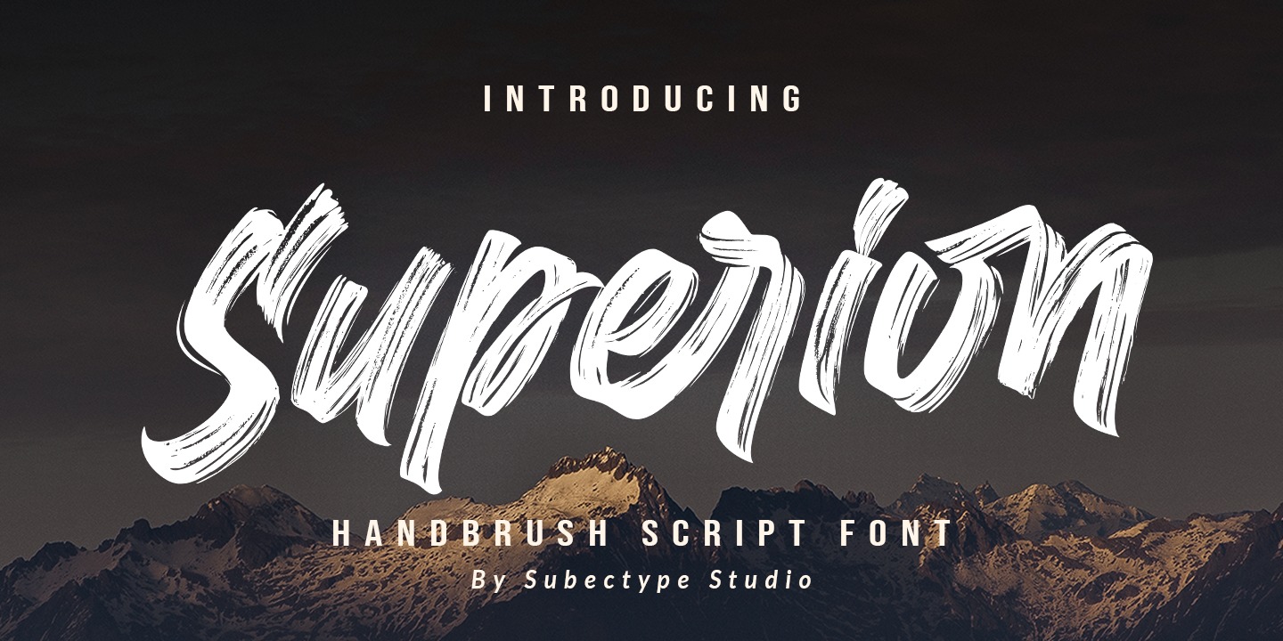 Beispiel einer Superion-Schriftart